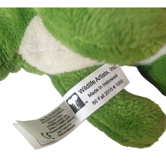 Wildlife Artists Green Triceratops Plush 10" Soft Dinosaur Stuffed Animal Wild - Picture 5 of 8